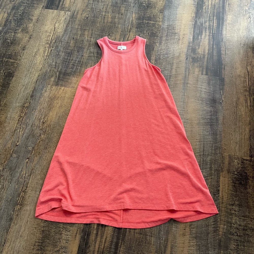 Lou And Grey Size Small Sleeveless Swing Light Orange Tank Dres